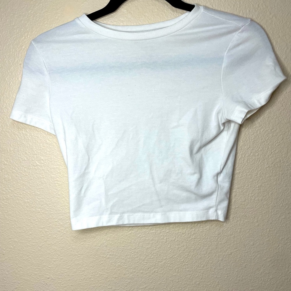 White Crop T-shirt